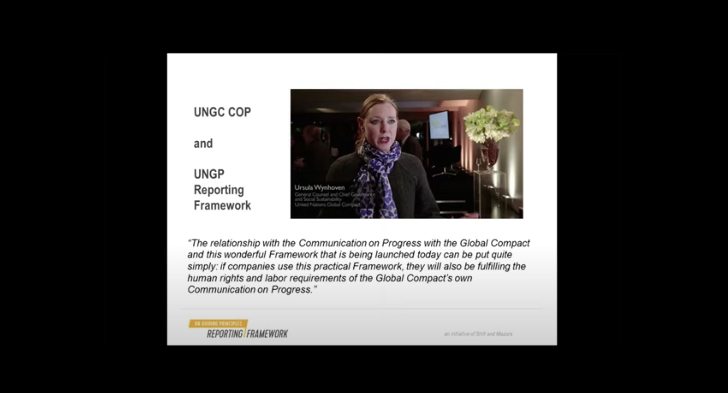 Webinar: Introduction to the UN Guiding Principles Reporting Framework