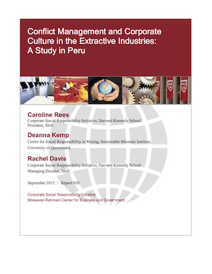 Corporate Culture and Conflict Management in the Extractive Industries: A Study in Peru