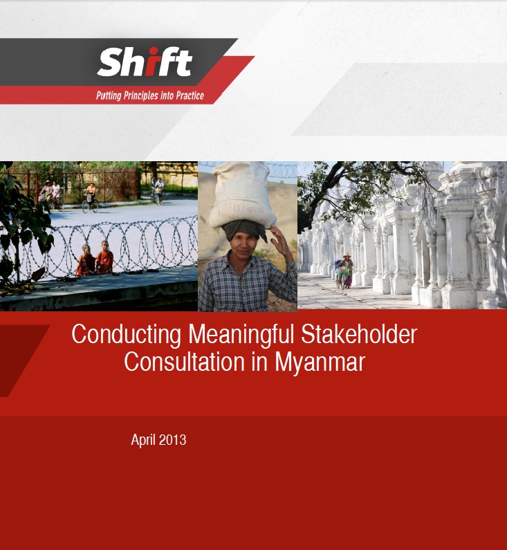 Conducting Meaningful Stakeholder Consultation in Myanmar