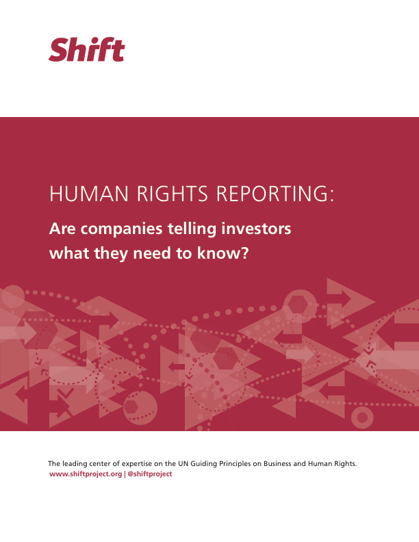 Human Rights Reporting: Are Companies Telling Investors What They Need to Know?