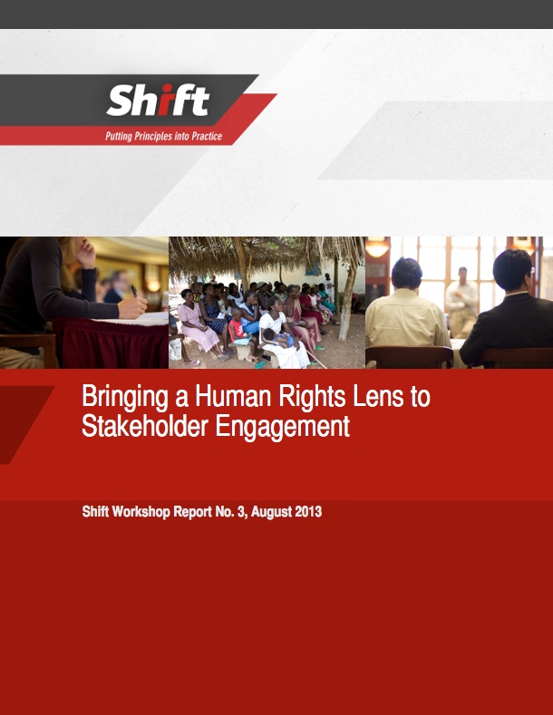 Bringing a Human Rights Lens to Stakeholder Engagement