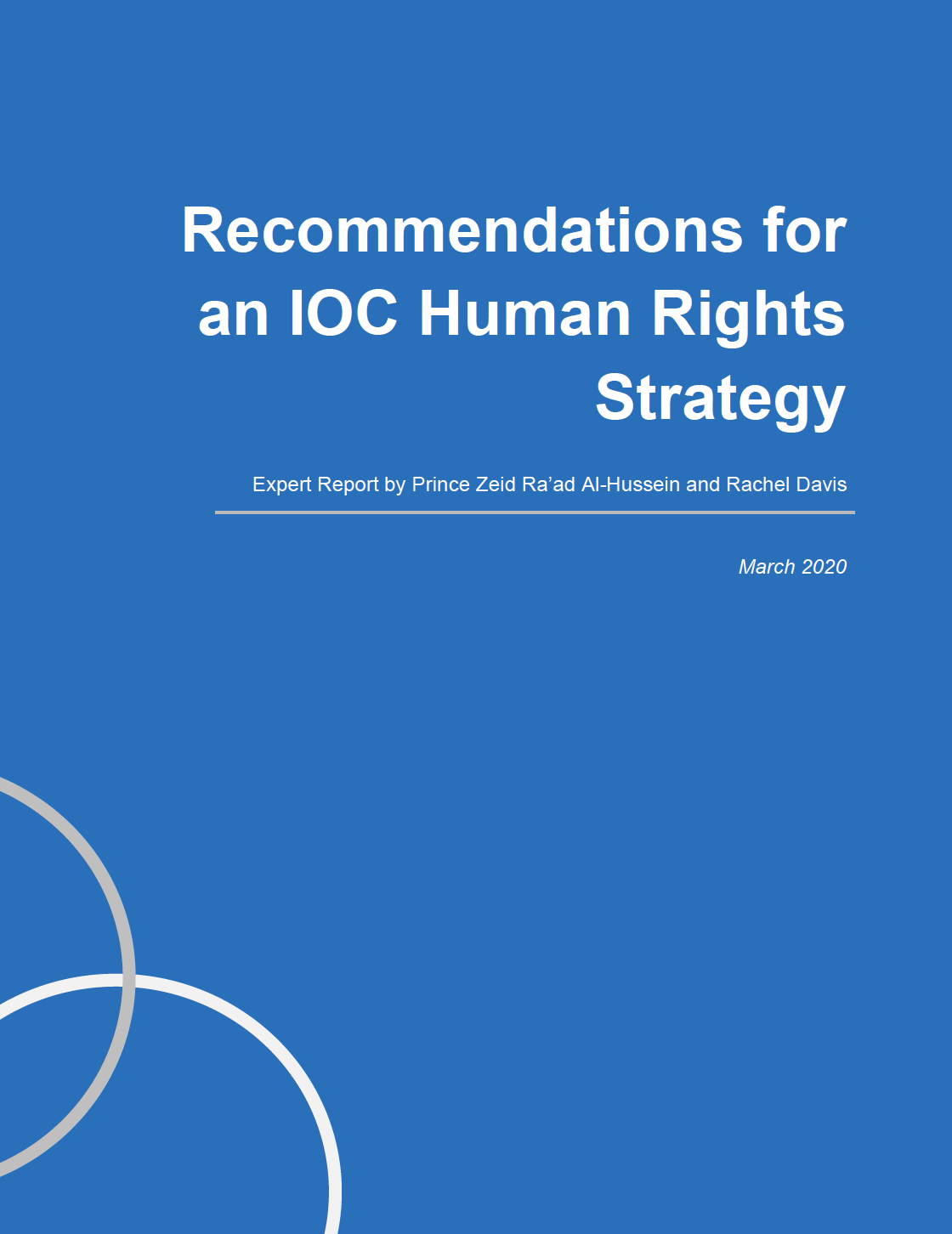 Summary of Recommendations for an IOC Human Rights Strategy