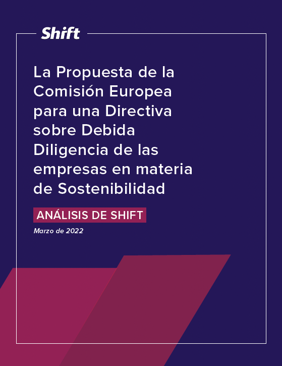 Análisis de Shift de la Propuesta de la Comisión Europea de una Directiva sobre Debida Diligencia en materia de Sostenibilidad