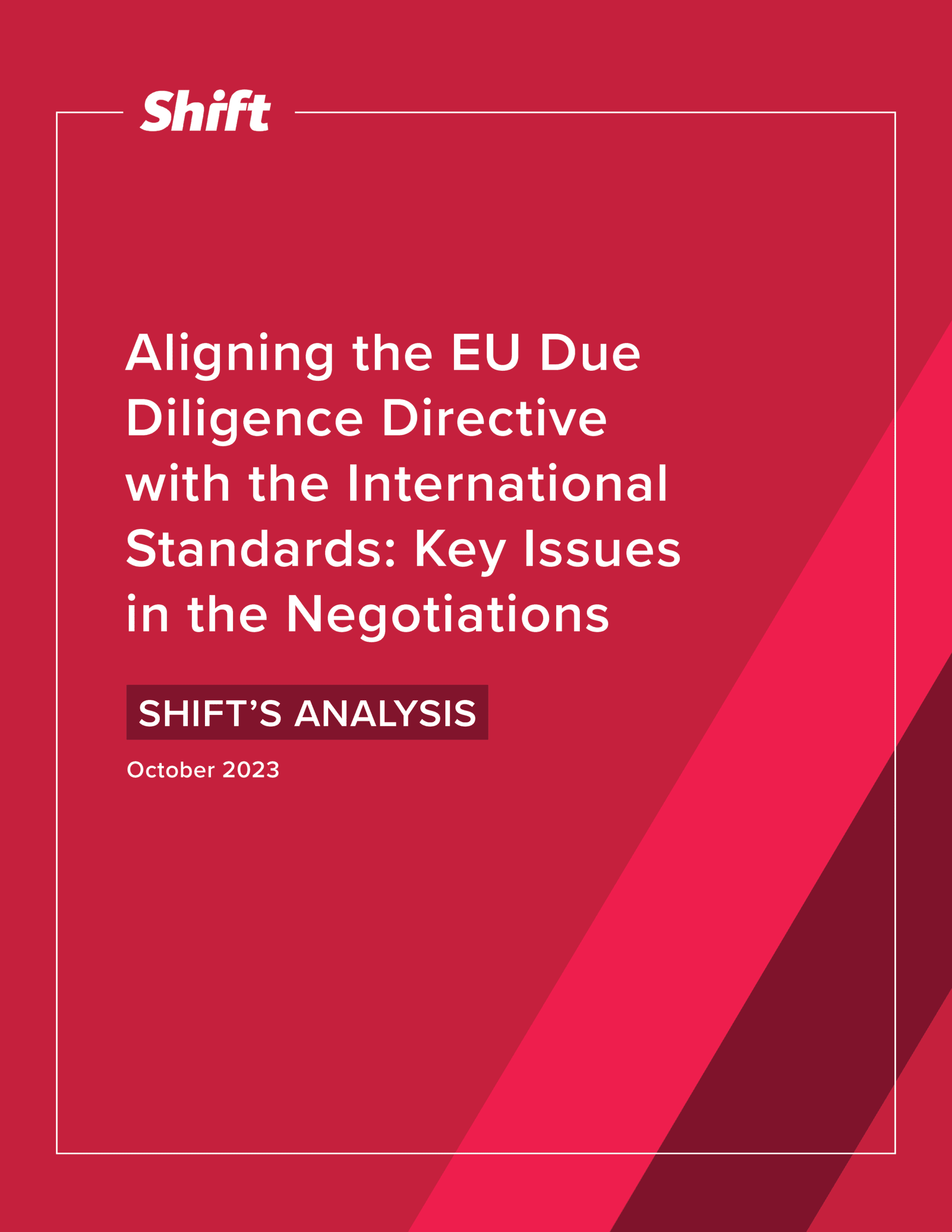 Aligning the EU Due Diligence Directive with the International 